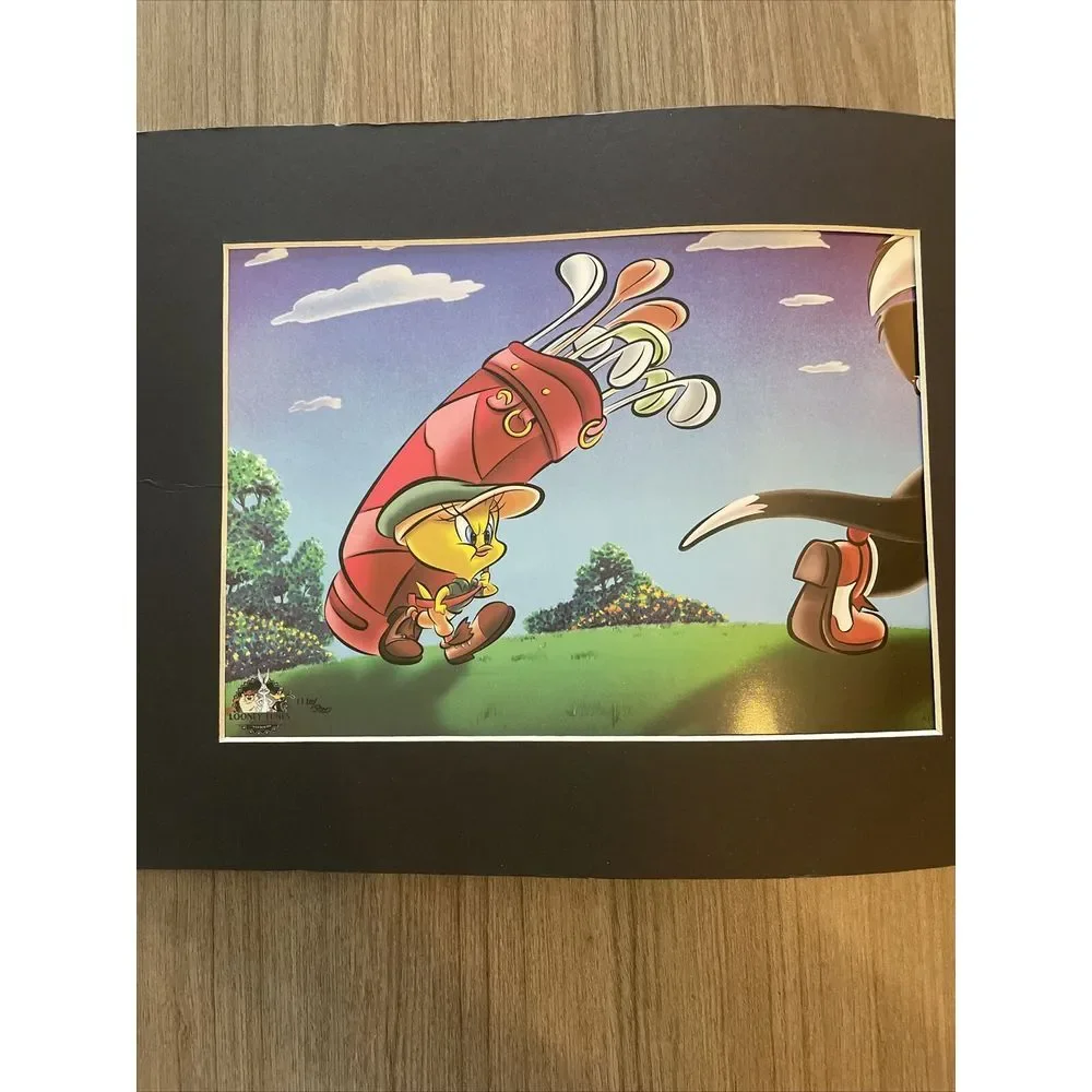 Looney Tunes Caddy With‎ A Tattitude Limited Edition 1110/5000 Golf Tweety Art